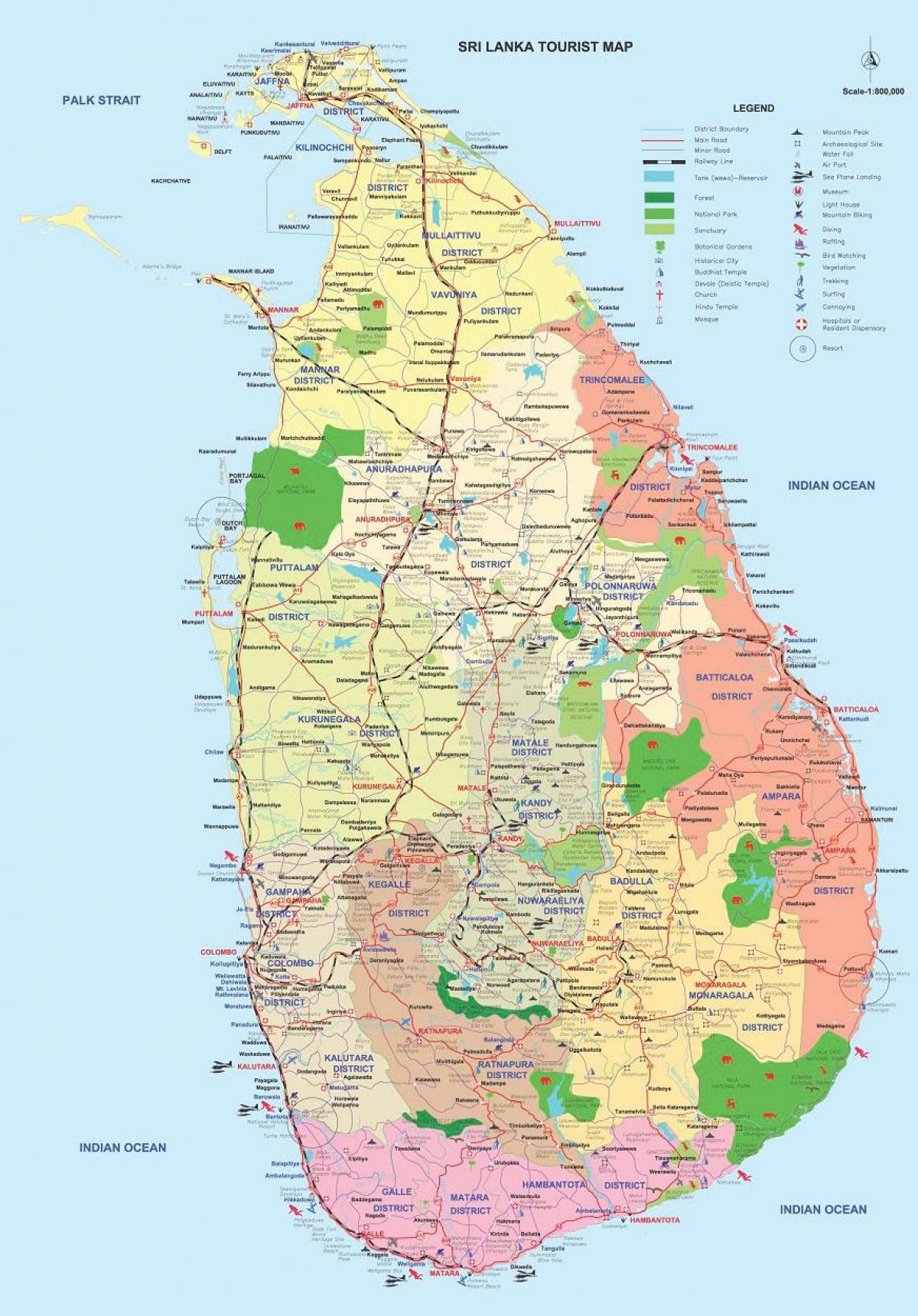 Sri Lanka, ampara wilaya ya ramani