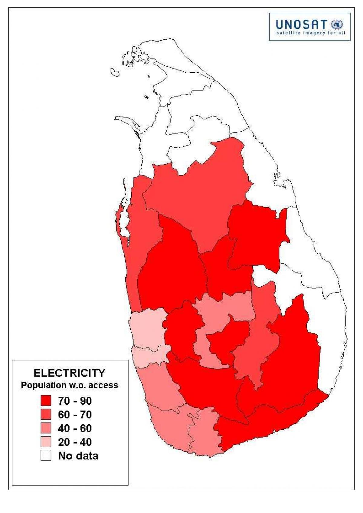 Sri Lanka idadi ya watu ramani