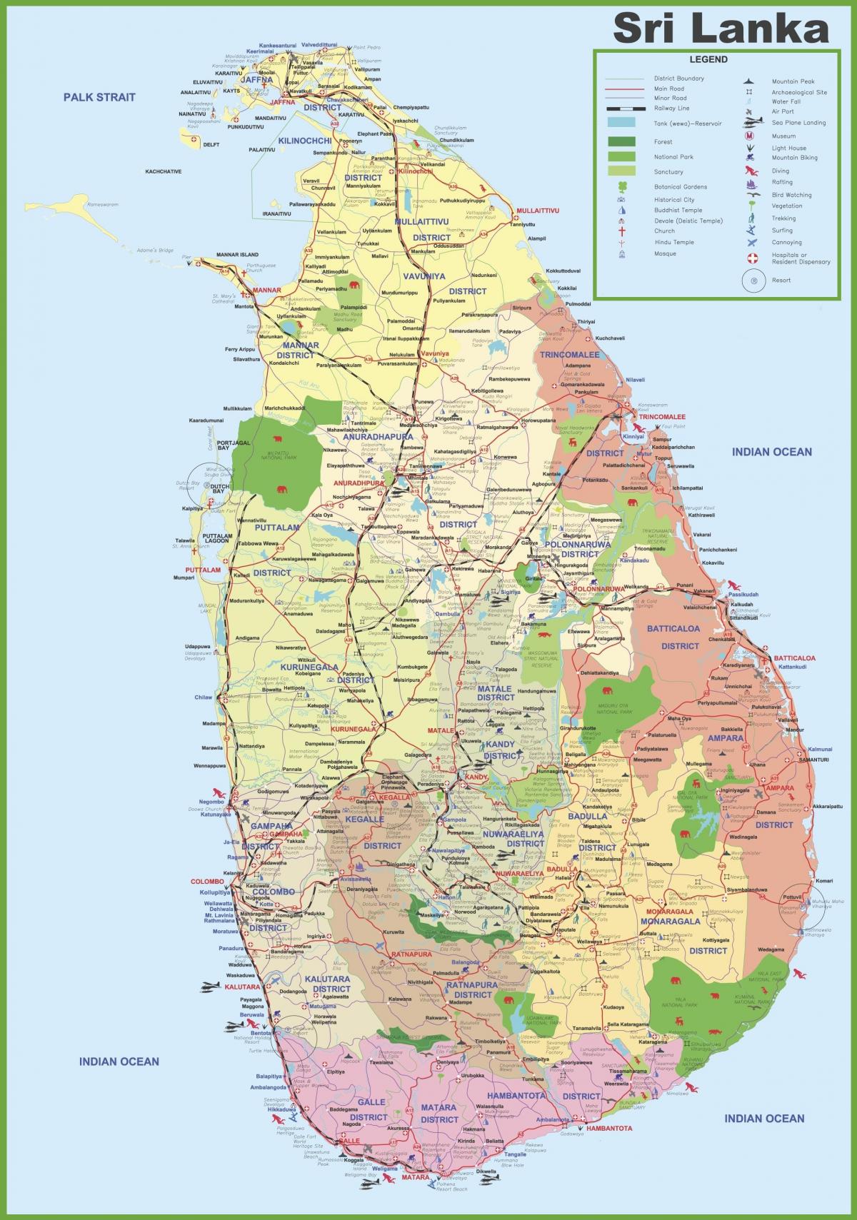 ramani ya Sri Lanka kijiji