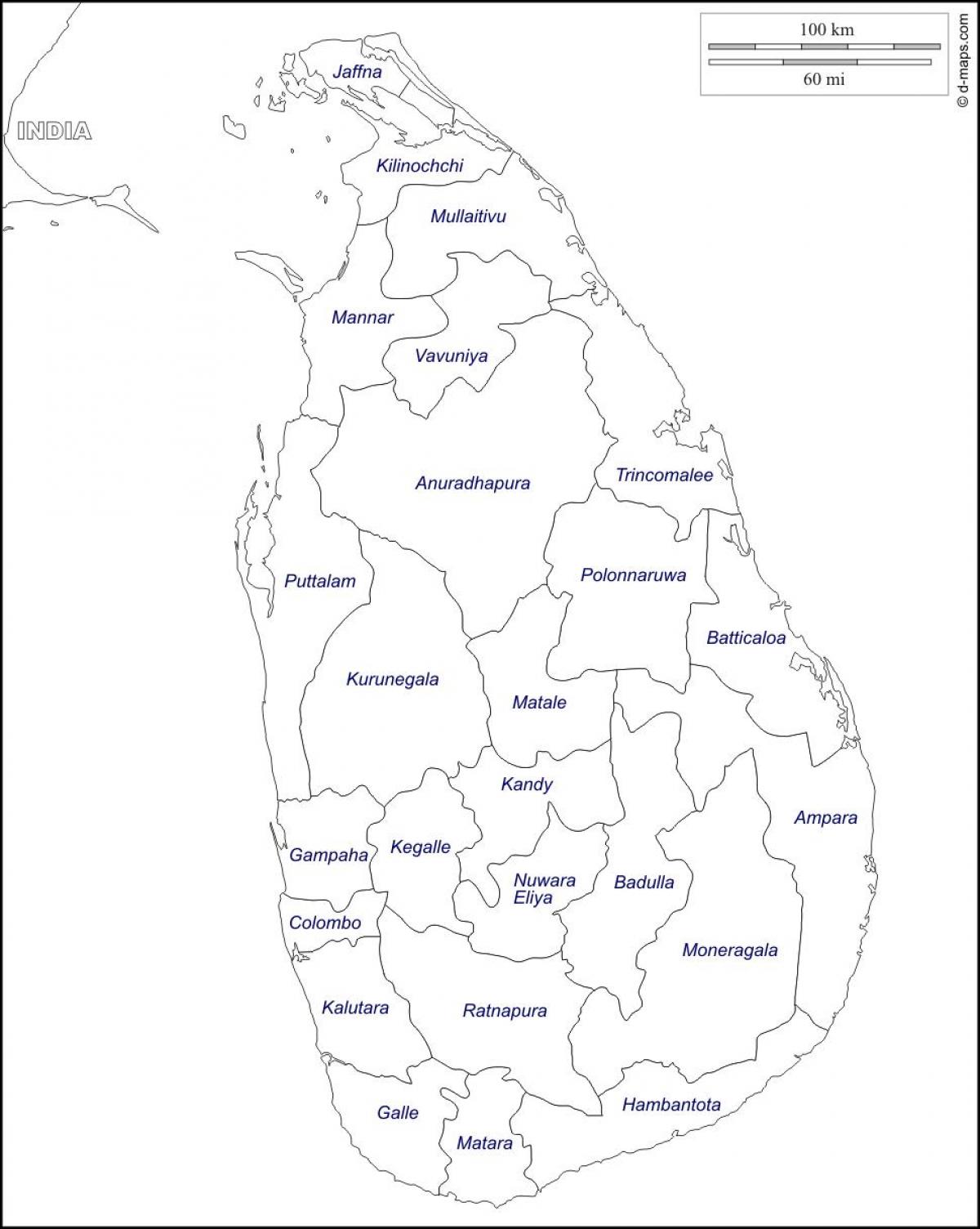 Sri Lanka kuchora ramani