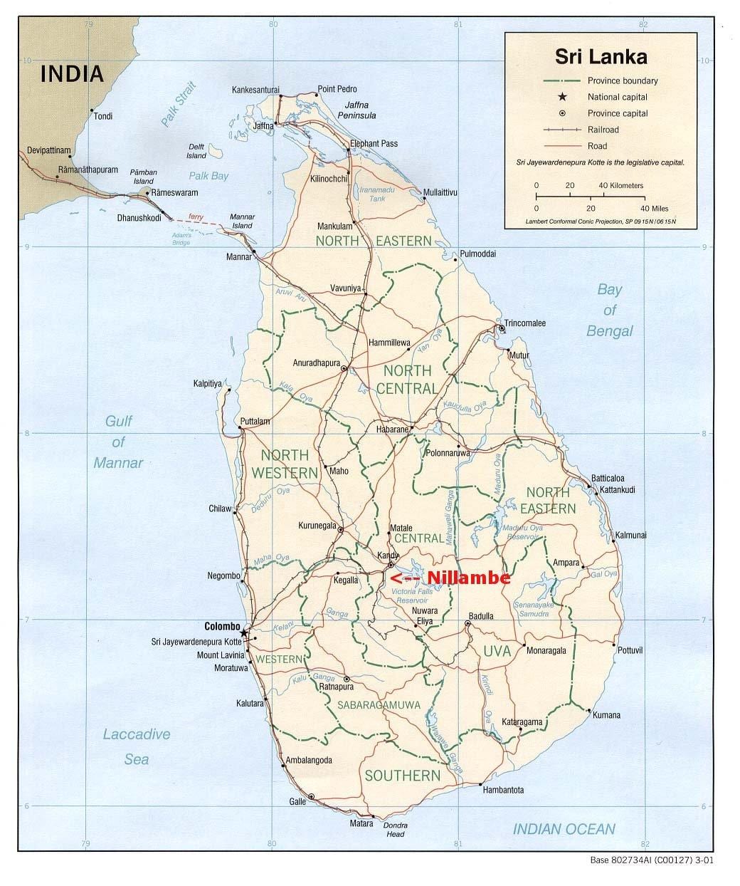 ramani ya Sri Lanka nyumba