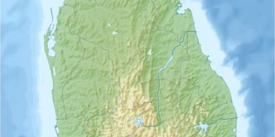 Ramani ya dunia, ramani ya Sri Lanka