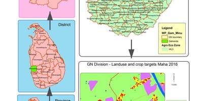 Ramani ya gn mgawanyiko ramani Sri Lanka