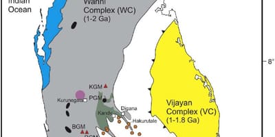 Ramani ya madini katika Sri Lanka