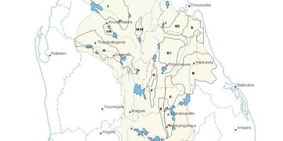 Ramani ya mizinga katika Sri Lanka