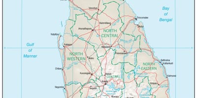 Ramani ya navigation ramani Sri Lanka