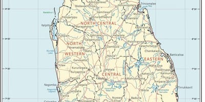 Sri Lanka mizizi ramani