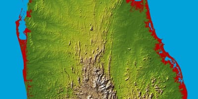 Ramani ya Sri Lanka 3d