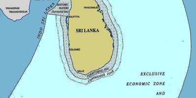 Ramani ya Sri Lanka bahari