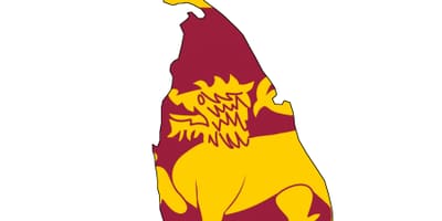 Ramani ya Sri Lanka flag